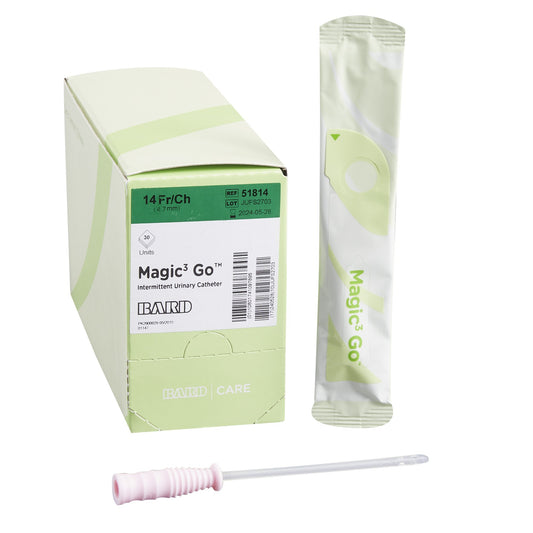 Magic3 Urethral Catheter, 14 Fr., Female, Straight Tip