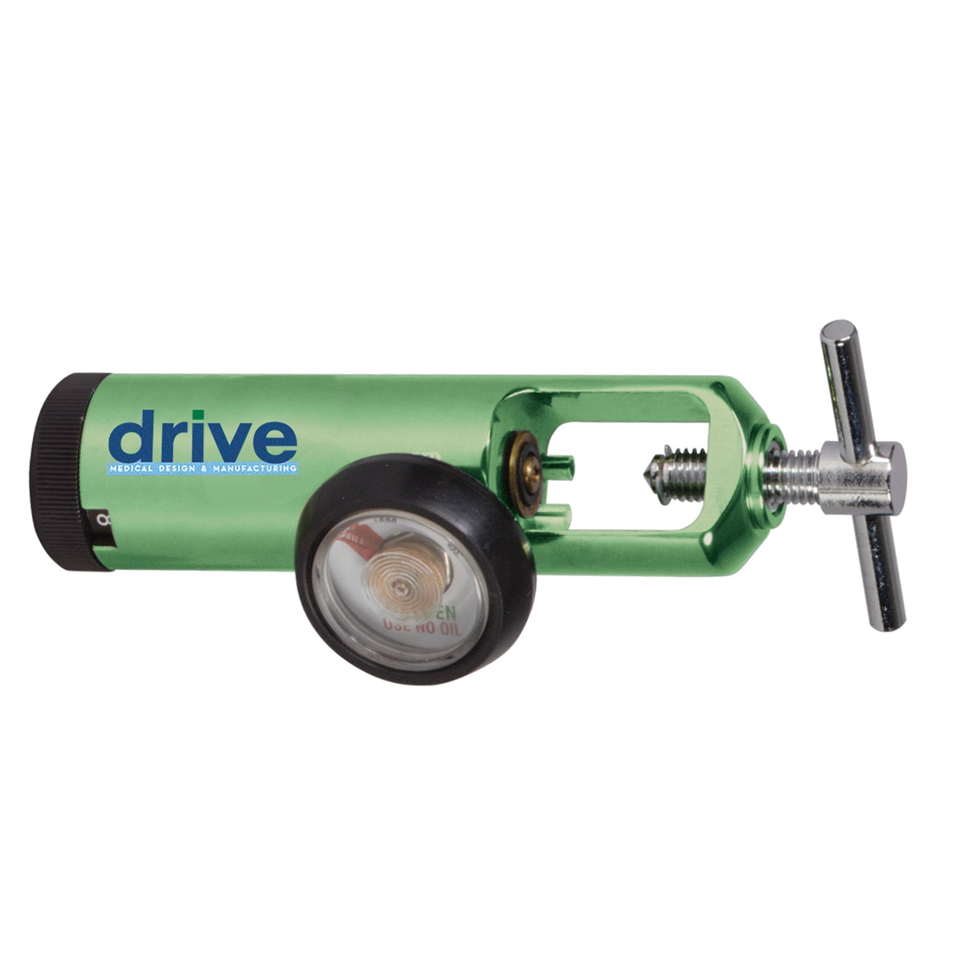 Oxygen Regulator Drive™ Click Style 0 - 15 LPM Barb Outlet CGA-870