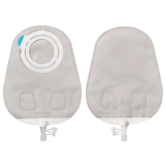 SenSura Mio Flex 2-Piece Transparent Urostomy Pouch, Red Match