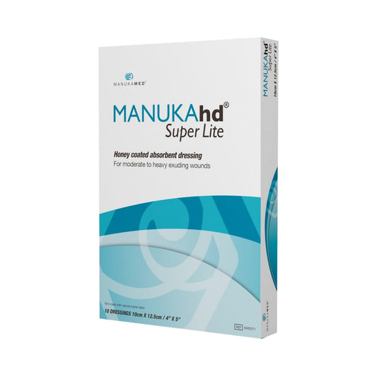 MANUKAhd Super Lite Honey Impregnated Wound Dressing, 4 x 5 Inch