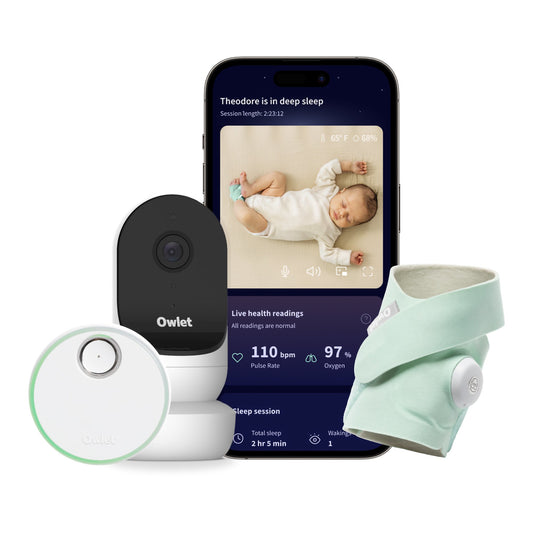 Owlet Dream Duo Smart Baby Monitor with Motion Alerts & Temperature Monitoring