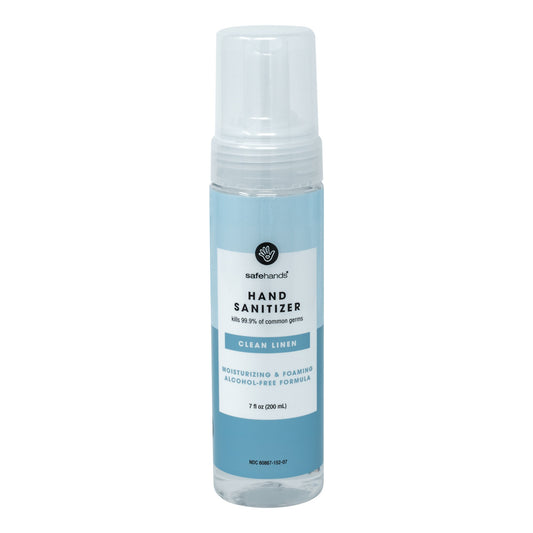 safeHands Alcohol-Free Hand Sanitizer 7-ounce Bottle, Clean Linen Scent
