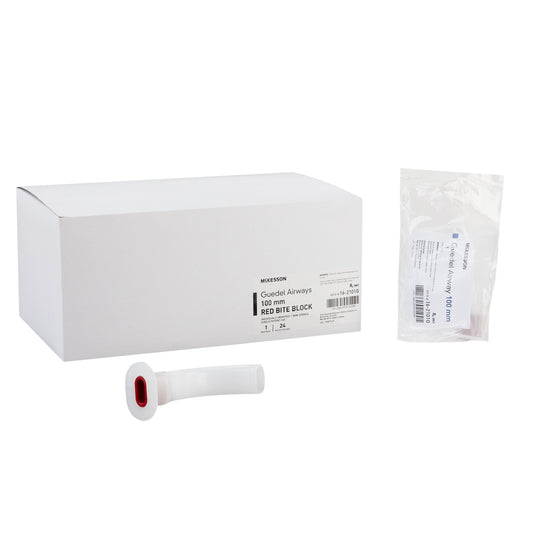McKesson Guedel Oropharyngeal Airway, Size 5, 100 mm Length, ISO 10
