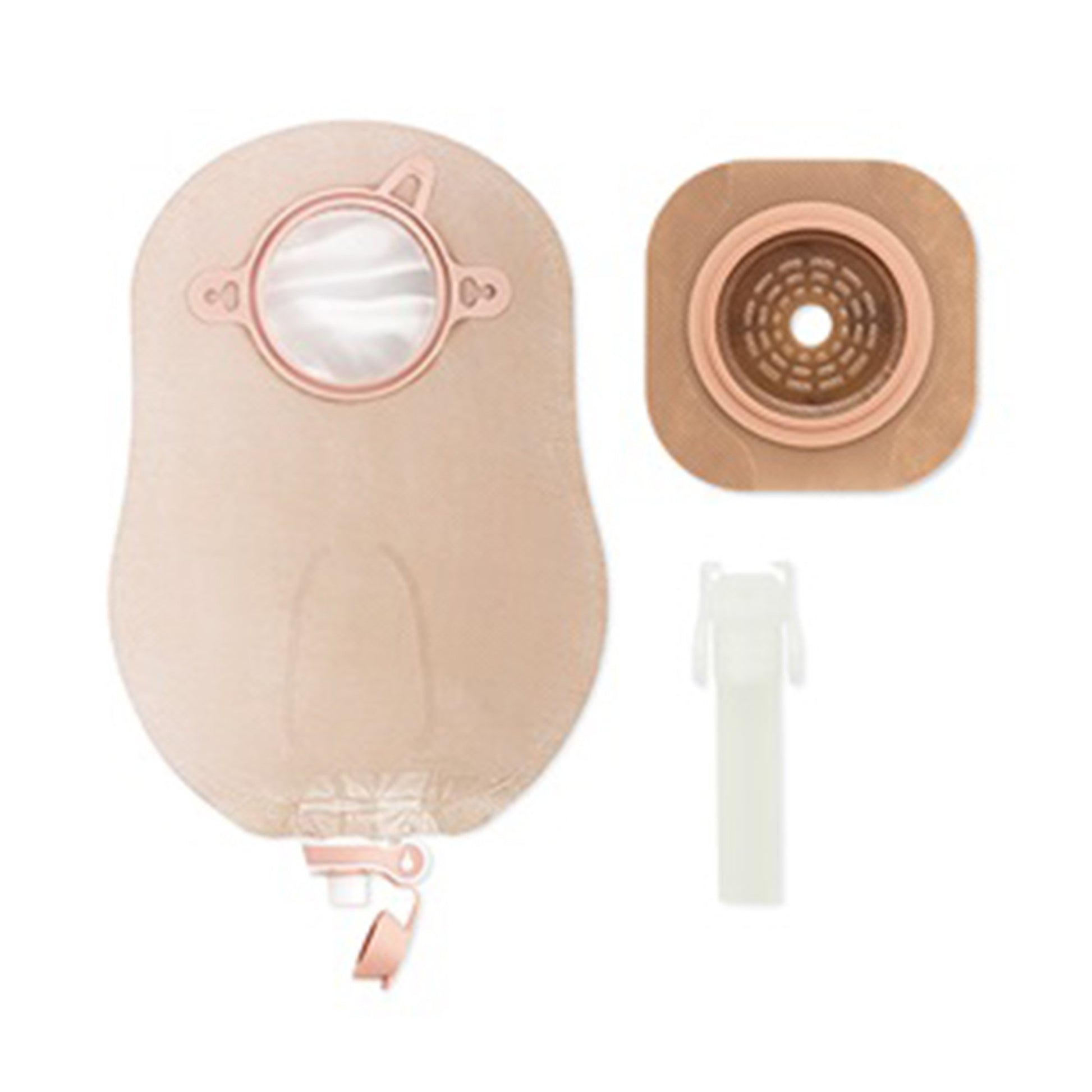Urostomy Pouch New Image™ Two-Piece System Flat, Trim to Fit Up to 2-1/4 Inch Stoma Drainable