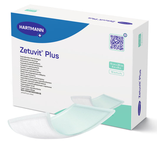 Zetuvit Plus Sterile Superabsorbent Dressing, 6 x 8 Inch