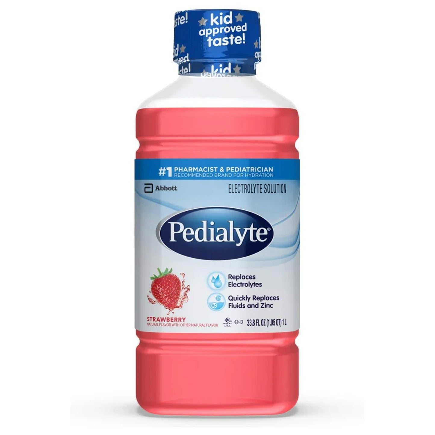 Pedialyte Strawberry Electrolyte Solution, 1 Liter