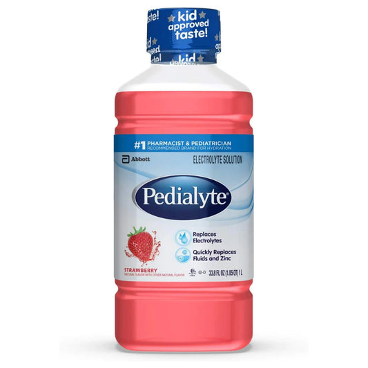 Pedialyte Strawberry Electrolyte Solution, 1 Liter