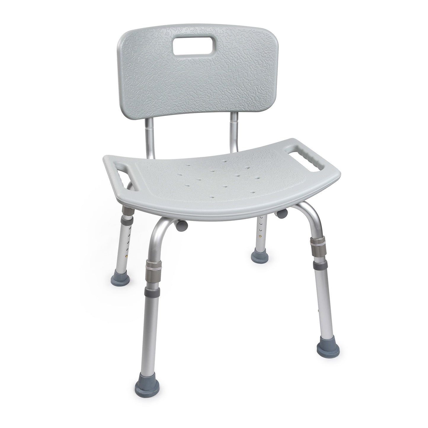 McKesson Removable Back Aluminum Bath Bench, 15.5 – 19.5 Inch, Gray