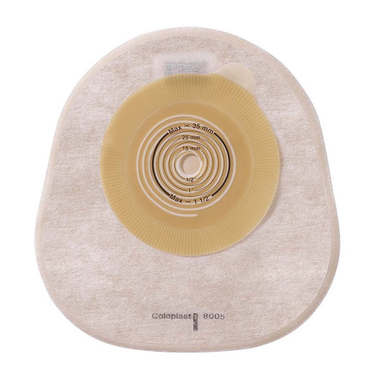 Assura One-Piece Transparent Colostomy Pouch, Cut to Fit 10 – 35mm Stomas