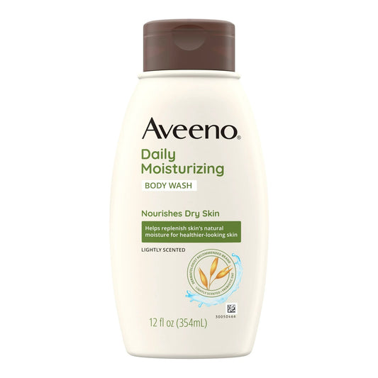 Aveeno Active Naturals Daily Moisturizing Body Wash Scented, 12-ounce Bottle
