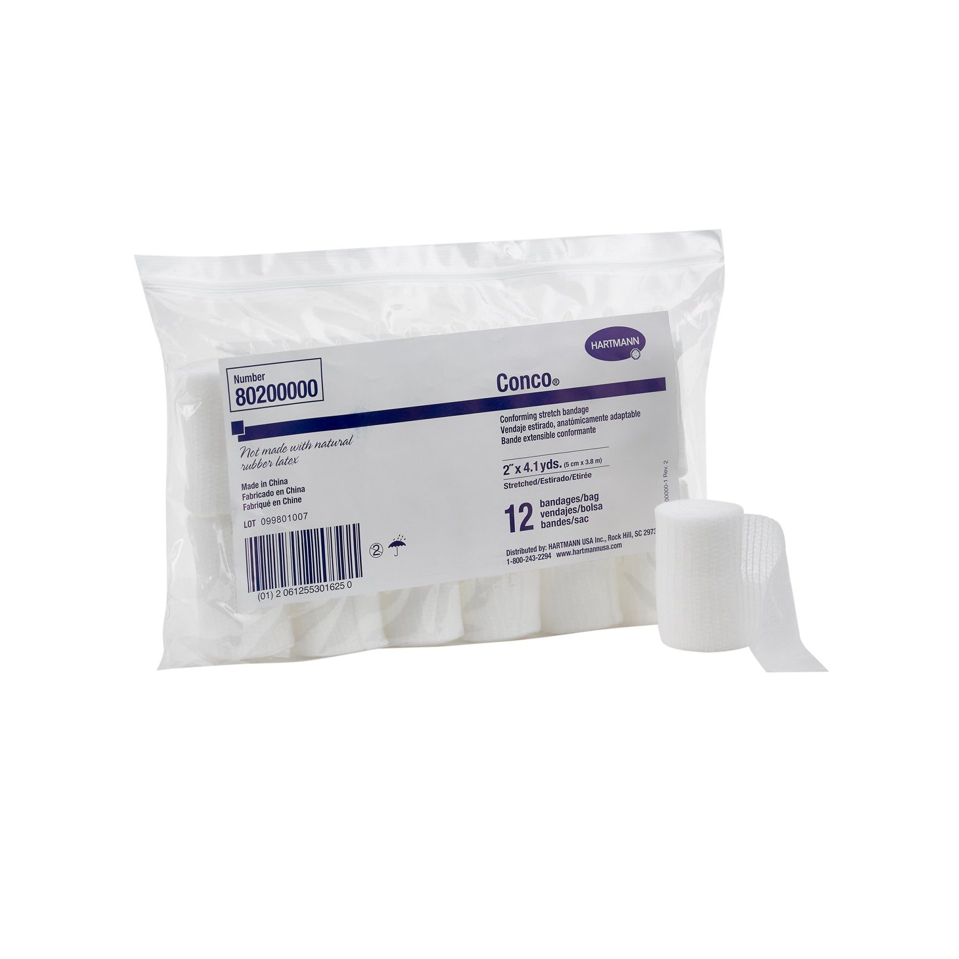 Conco Conforming Bandage, 2 Inch x 4-1/10 Yard, 1-Ply