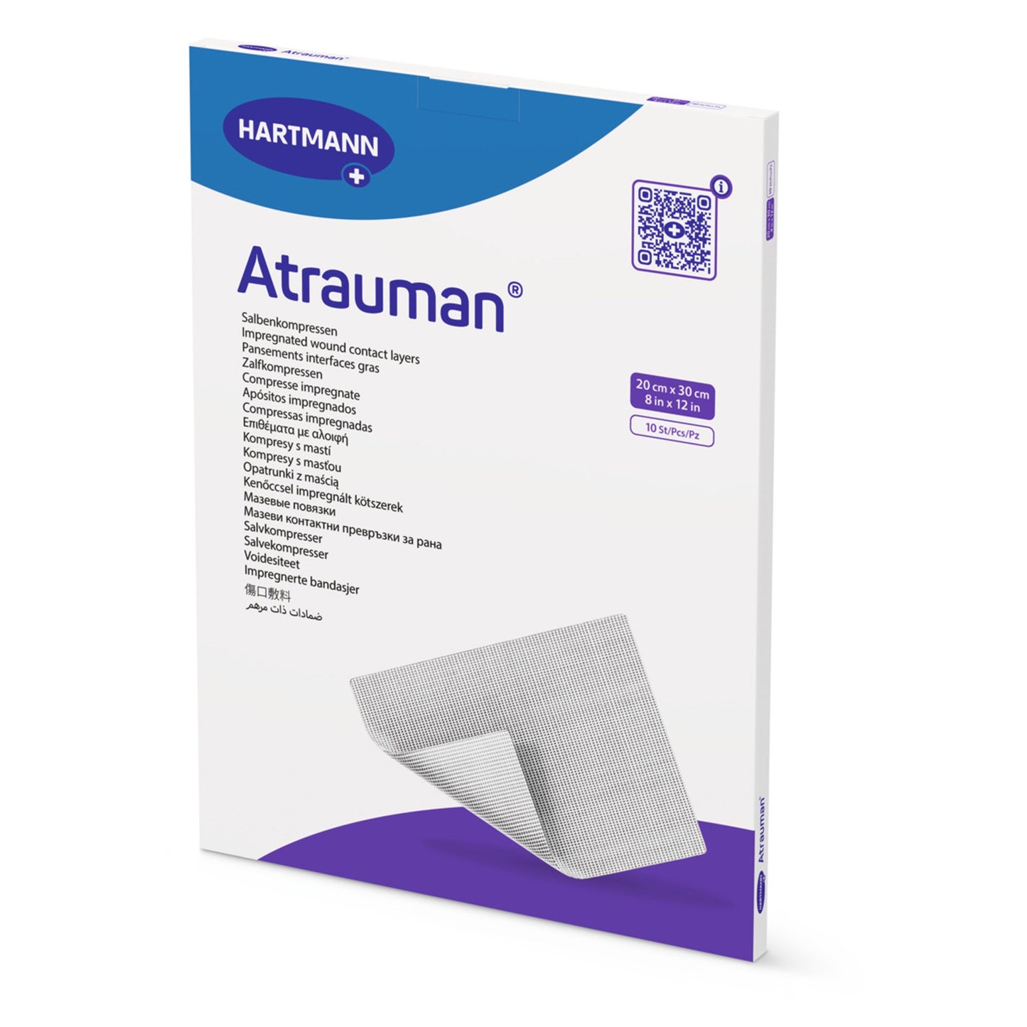 Atrauman Impregnated Wound Contact Layer Dressing, 8 x 12 Inch