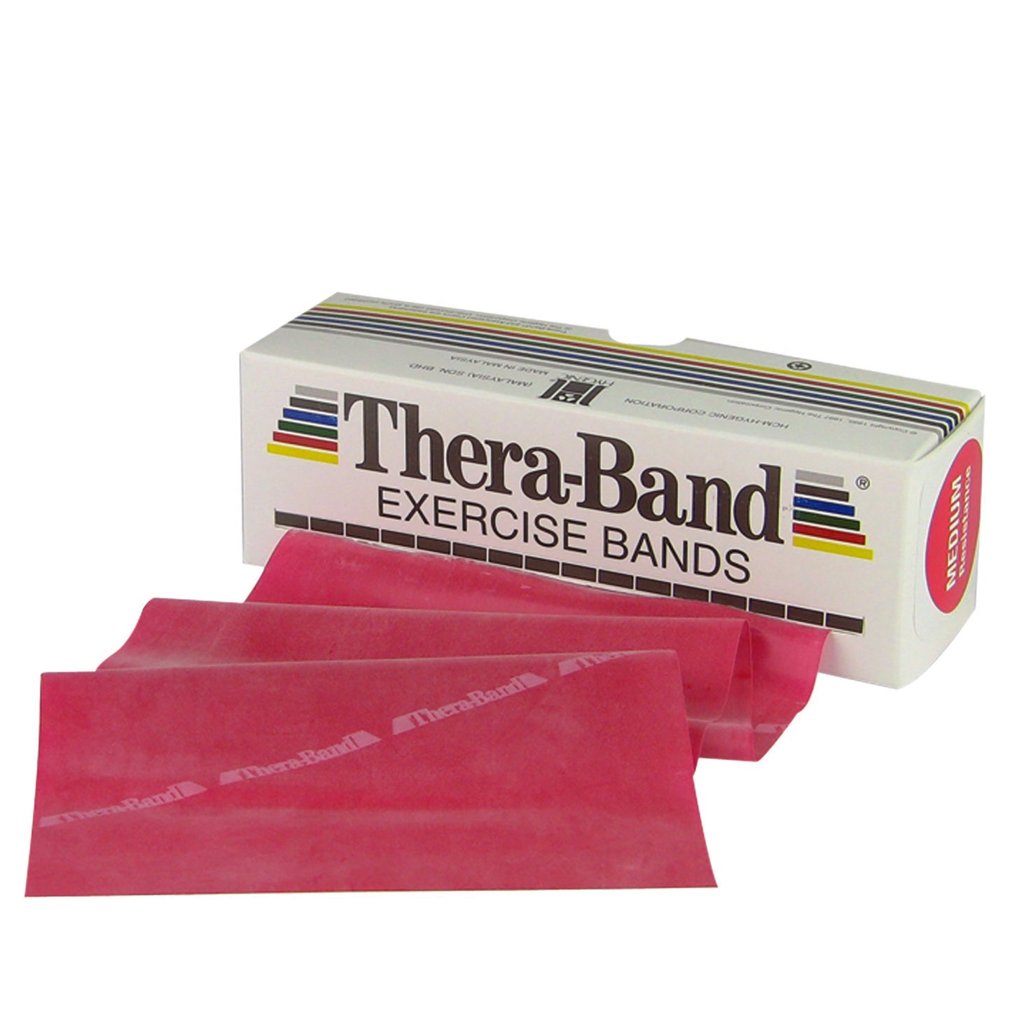 TheraBand Exercise Resistance Band, Red, 5 Inch x 6 Yard, Medium