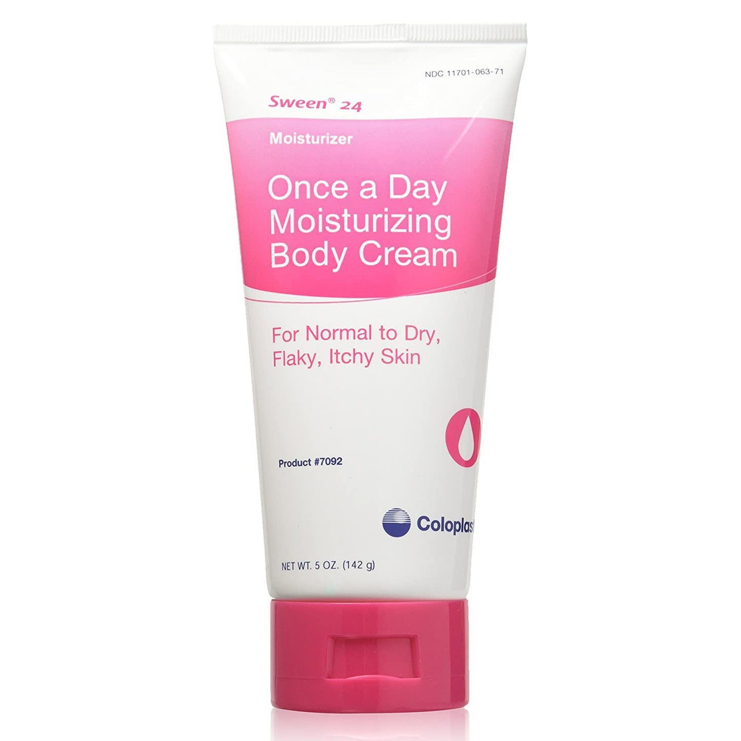 Sween 24 Once a Day Moisturizing Body Cream for Flaky, Itchy Skin, 5-ounce tube