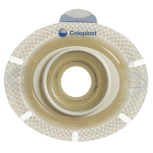 SenSura Click Xpro Flat Barrier Ostomy Barrier, Trim to fit 10 – 65 mm, Yellow
