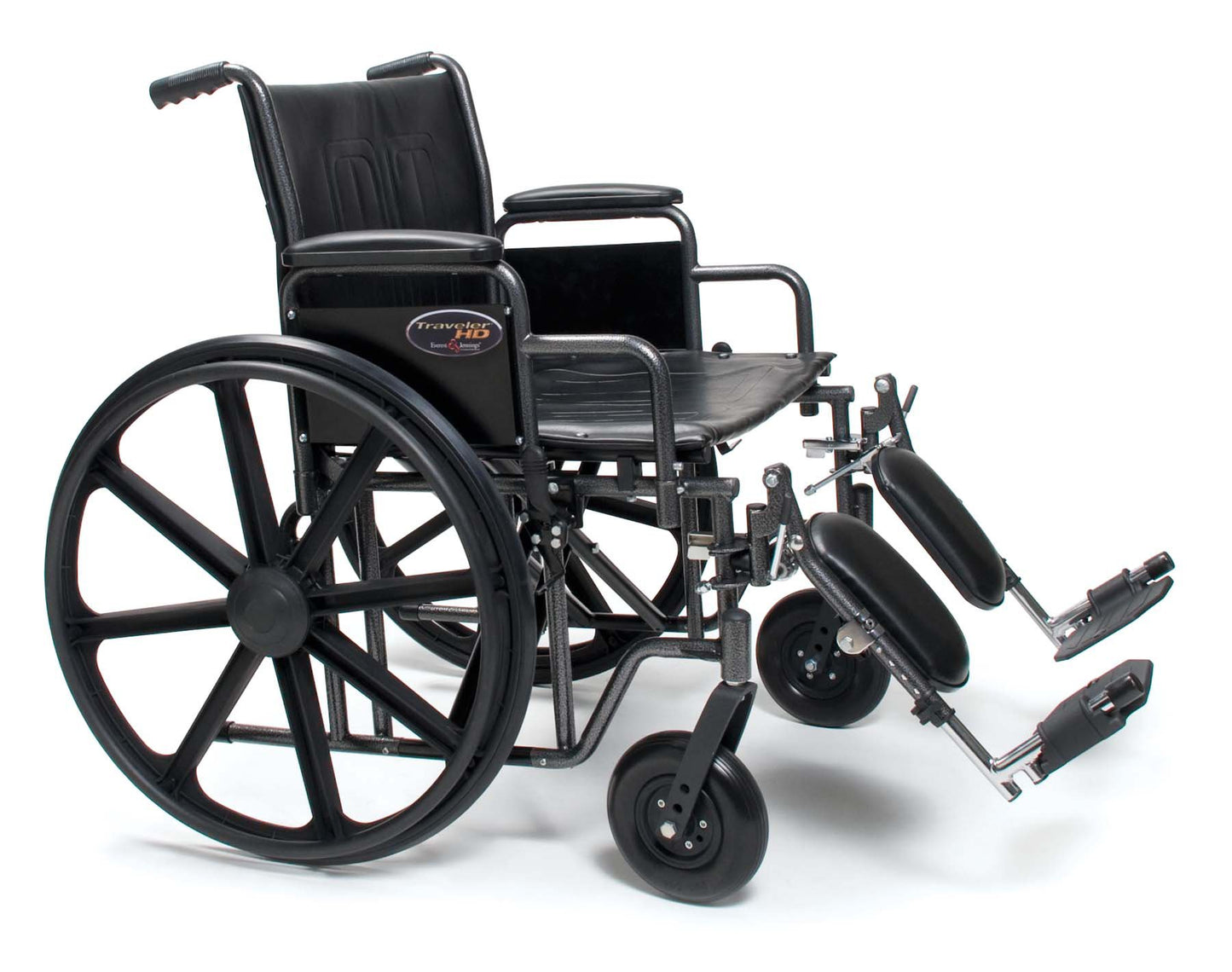 Traveler HD Heavy Duty Bariatric Wheelchair, 24 Inch Seat Width
