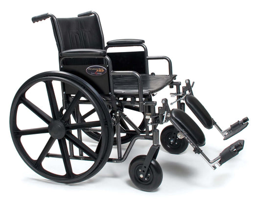Traveler HD Heavy Duty Bariatric Wheelchair, 24 Inch Seat Width