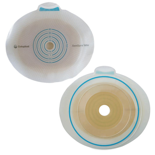 SenSura Mio Flex Ostomy Barrier, 28 mm Stoma Opening, Red Color Match