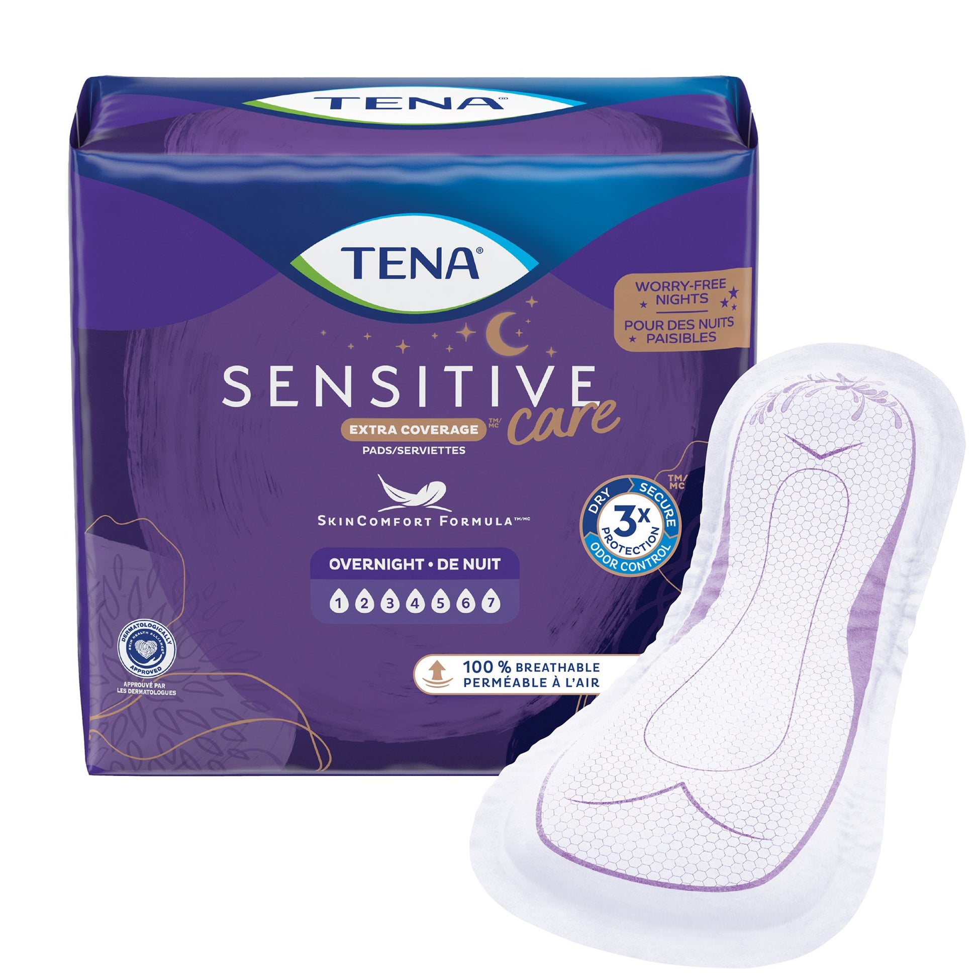 Tena Intimates™ Overnight Bladder Control Pad, 16-Inch Length