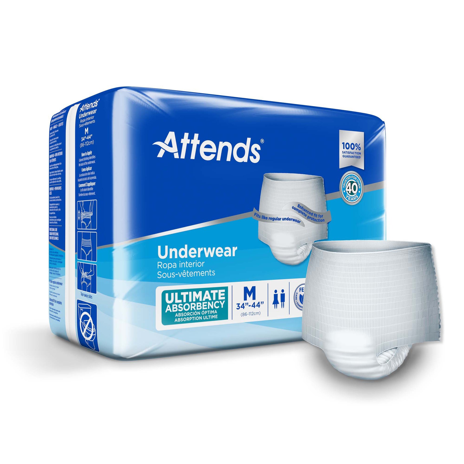 Attends Advanced Underwear, Medium