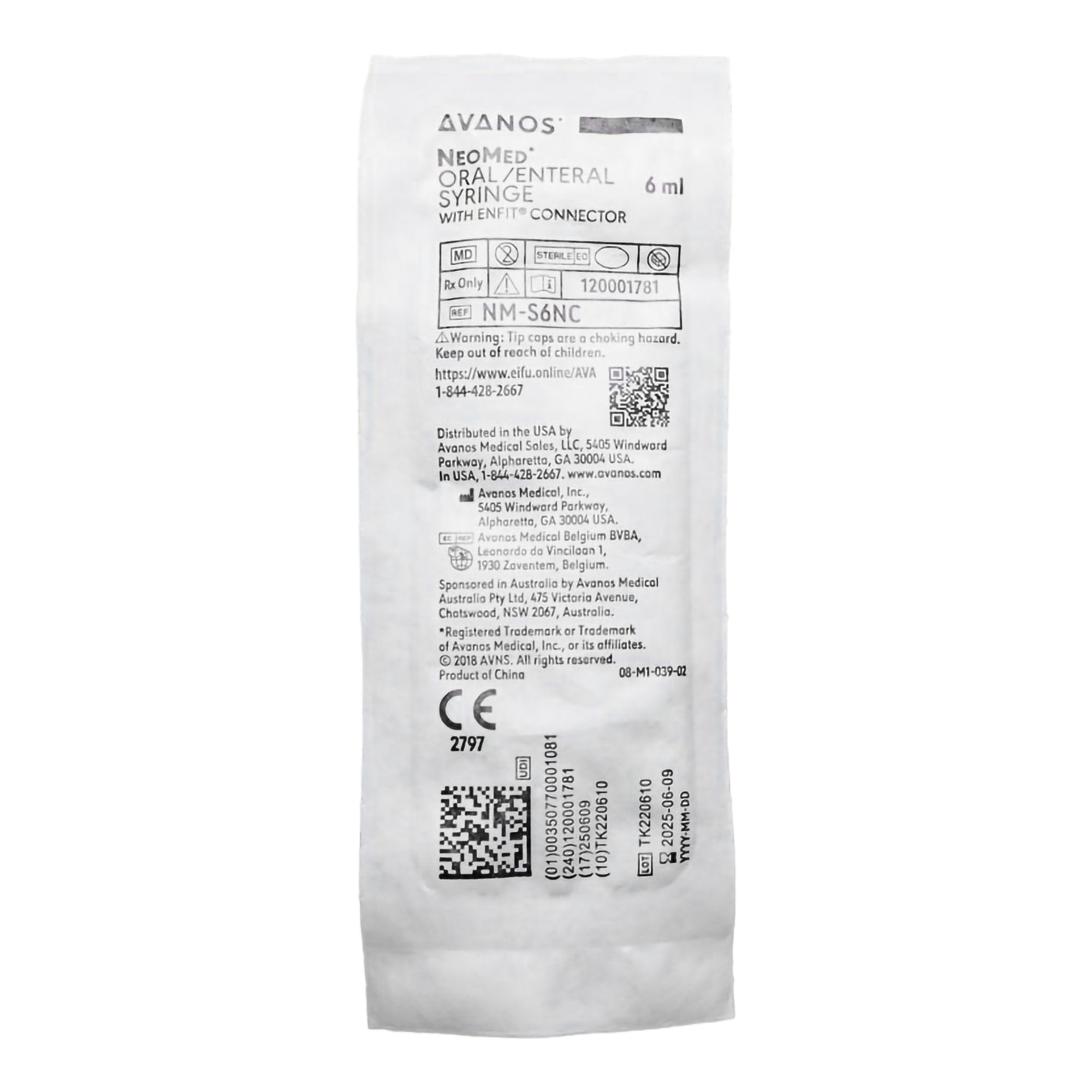 NeoMed Enteral / Oral Syringe, 6 mL – SurfMed