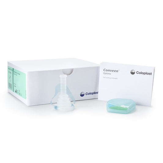 Conveen Optima Male External Catheter, Self-Adhesive Seal, PSX Silicone, Medium