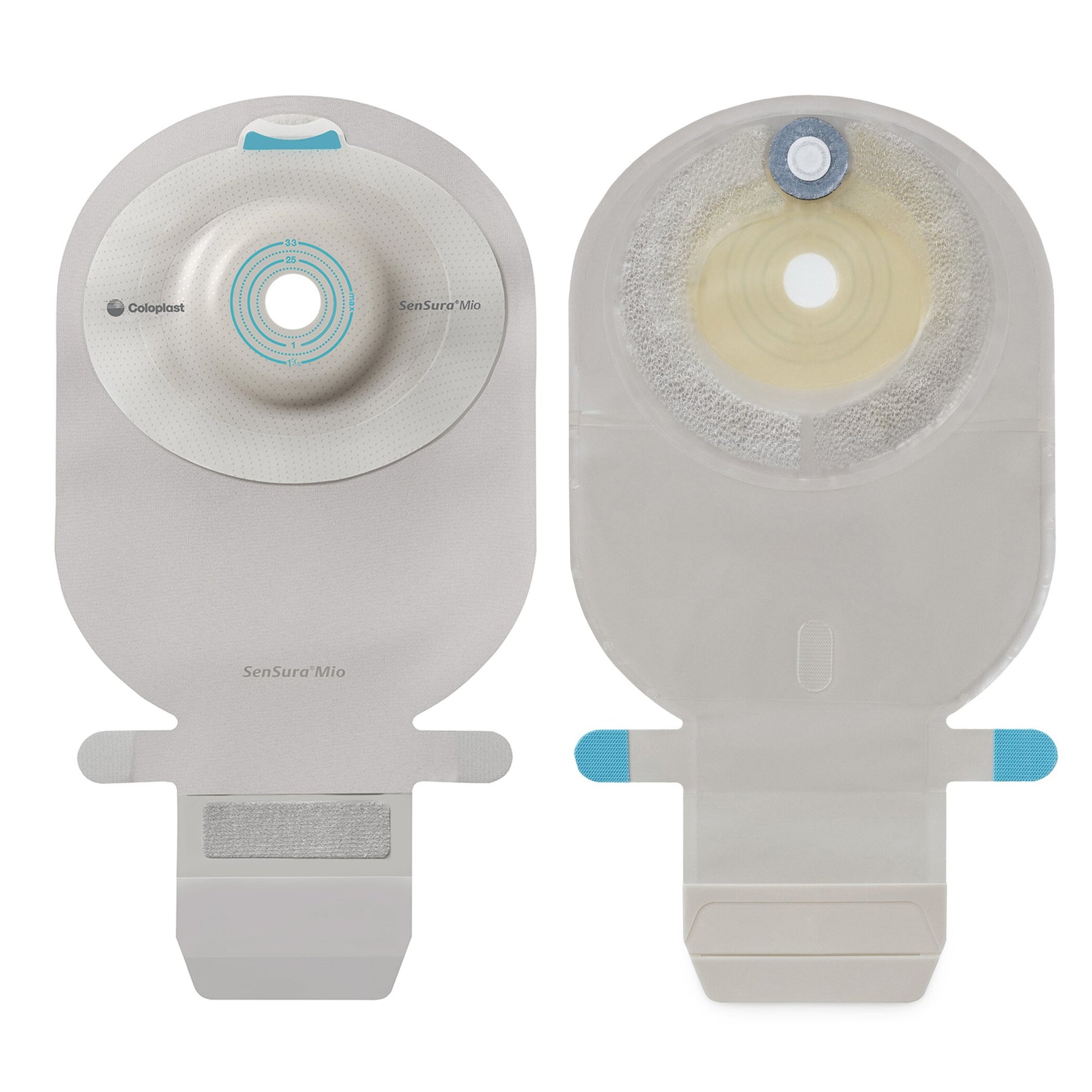 SenSura Mio Convex Light 1-Piece Transparent Ostomy Pouch, 28 mm Stoma