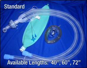 Anesthesia Breathing Circuit Vital Signs Expandable Tube 90 Inch Tube Dual Limb Adult 3 Liter Bag Single Patient Use