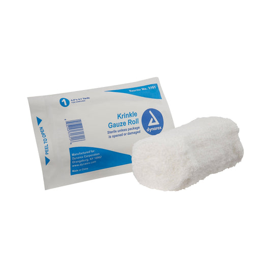 dynarex Sterile Fluff Bandage Roll, 4-1/2 Inch x 4-1/10 Yard, Six-Ply