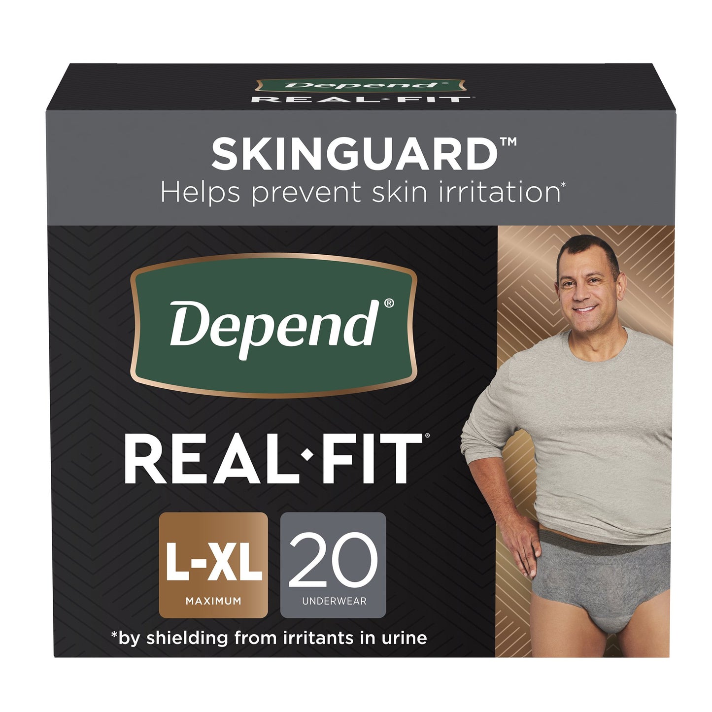 Depend Real Fit Maximum Absorbent Underwear, Large / Extra Large