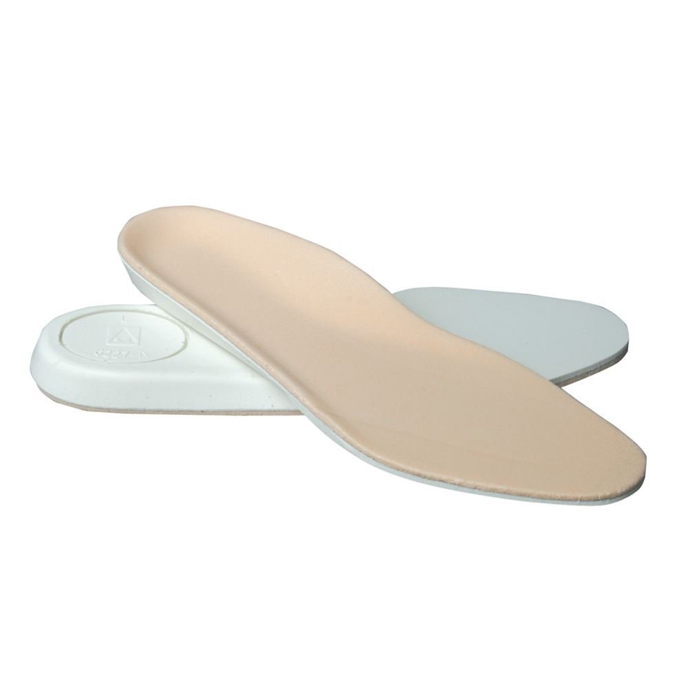 Insole AliMed Duo/Laminate D-Soles™ Full Length Plastzote Foam / Urethane Women 10.5 to 12 / Men 8.5 to 10 Beige / White