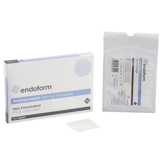 Silver Collagen Dressing with ECM Endoform Antimicrobial 2 X 2 Inch Square Sterile