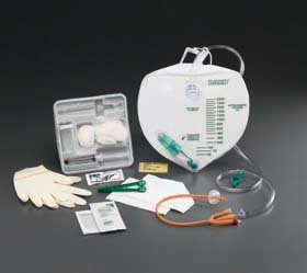 Indwelling Catheter Tray Advance Lubricath Foley 18 Fr. 5 cc Balloon Latex