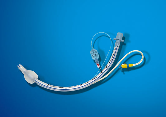 Cuffed Endotracheal Tube PortexSACETT 310 mm Length Curved 7.0 mm ID Adult Murphy Eye