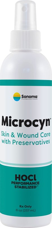 Wound Cleanser Microcyn 8 oz. Spray Bottle NonSterile Antimicrobial