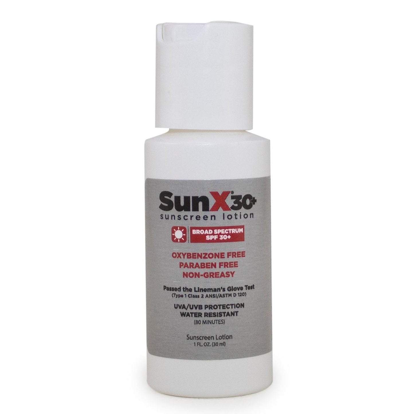 Sunscreen SunX SPF 30 Lotion 1 oz. Flip Top Bottle