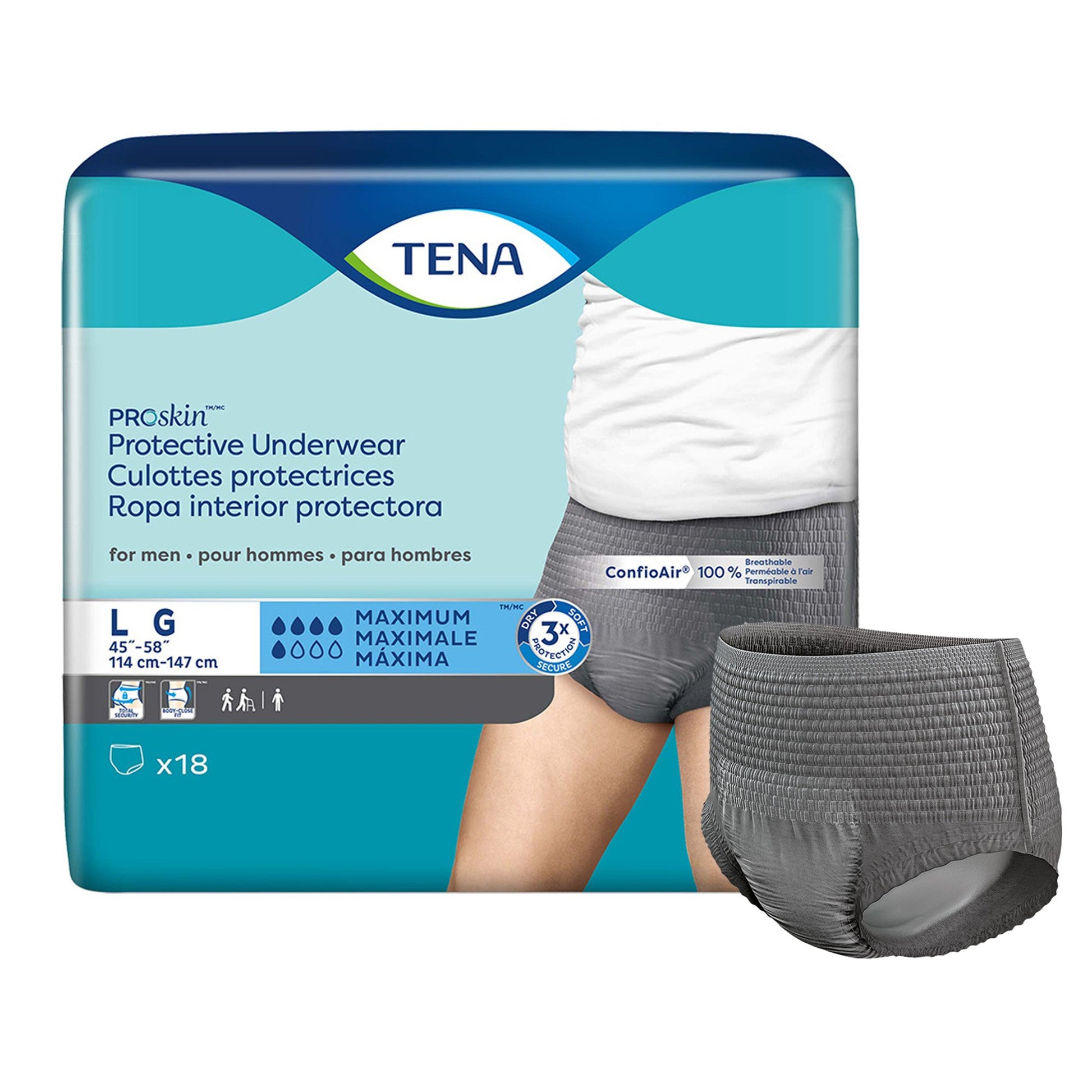 Tena ProSkin™ Maximum Absorbent Underwear for Men, Large