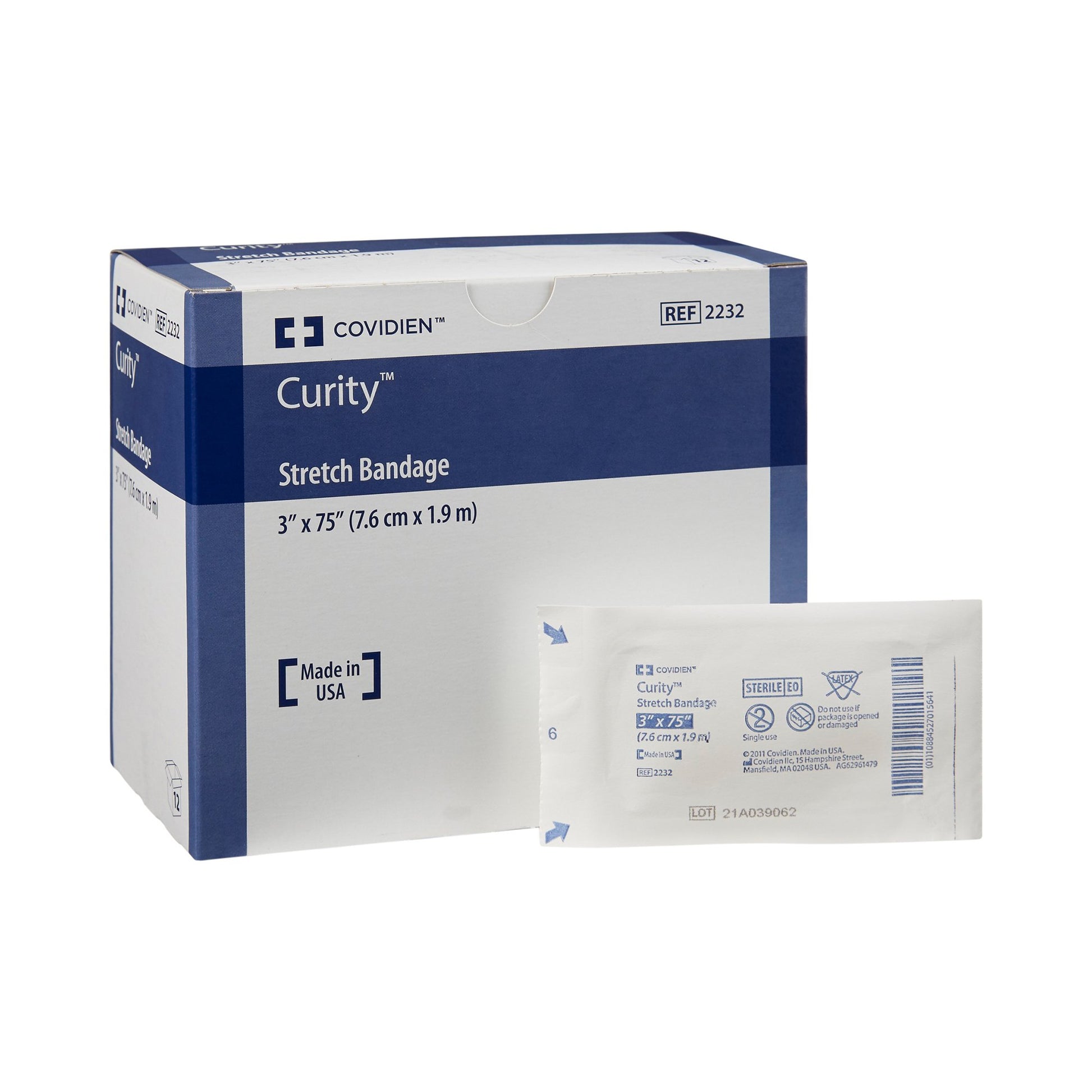 Curity™ Sterile Conforming Bandage, 3 x 75 Inch, One-Ply