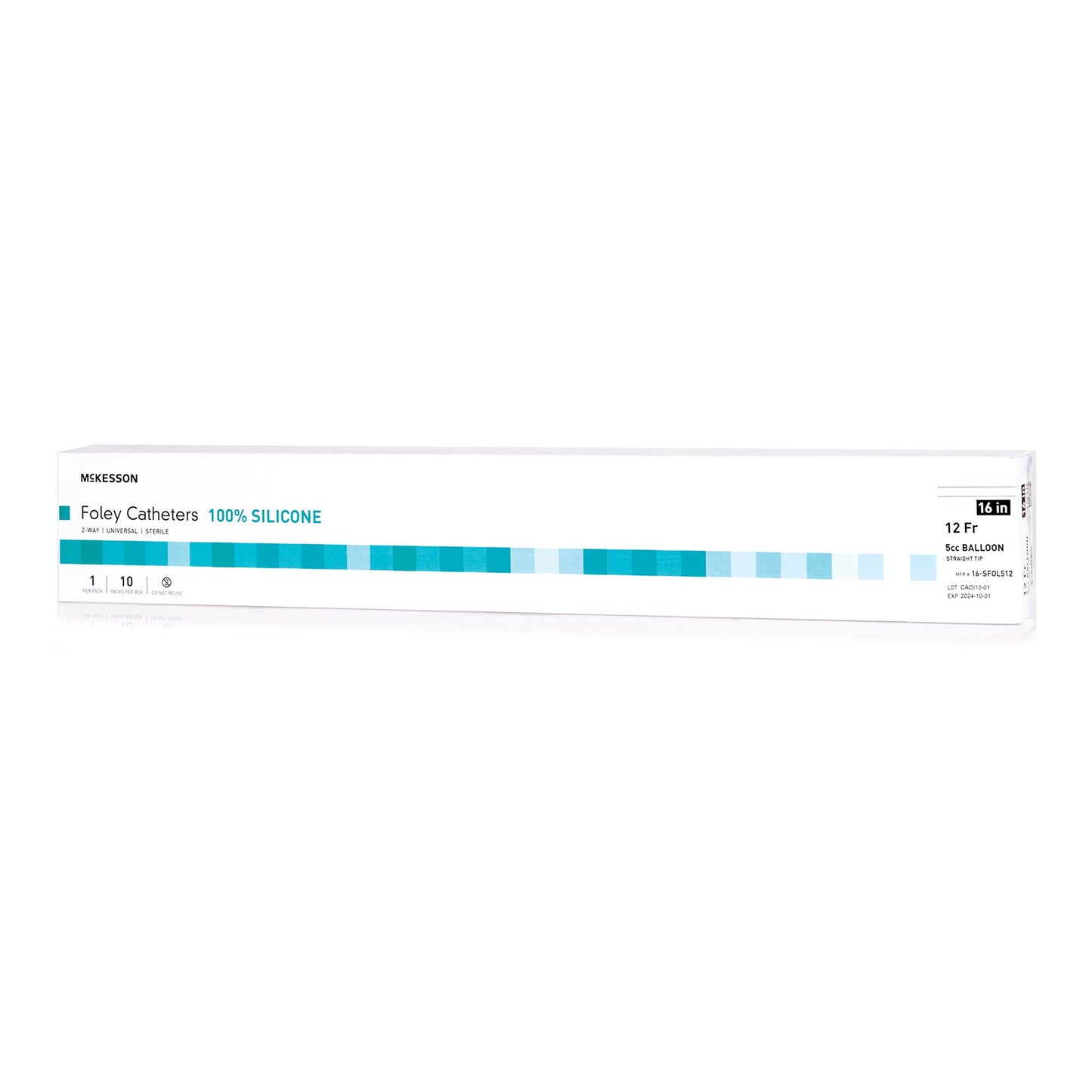 Foley Catheter McKesson 2-Way Standard Tip 5 cc Balloon 12 Fr. Silicone