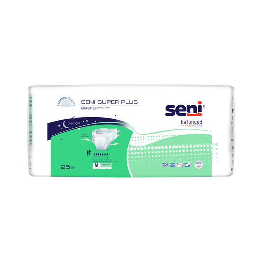 Seni Super Plus Overnight Heavy to Severe Absorbency Incontinence Brief, Medium