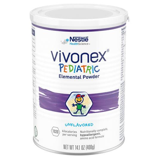 Pediatric Oral Supplement Vivonex Pediatric Unflavored 400 Gram Can Powder Amino Acid