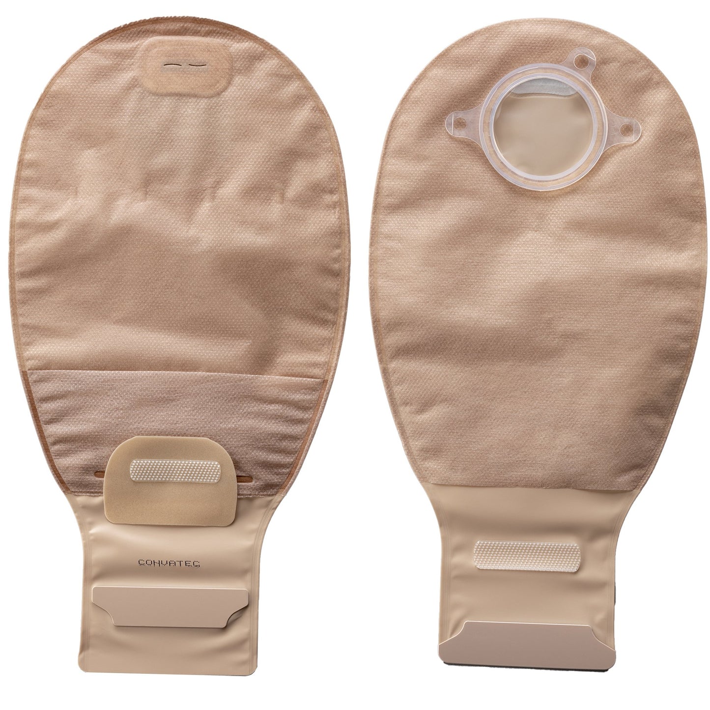 Natura + Two-Piece Transparent Filtered Ostomy Pouch, 1 Inch Flange