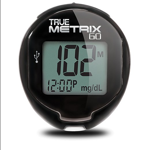 Blood Glucose Meter TRUE METRIX GO 4 Second Results Stores up to 500 Results No Coding Required