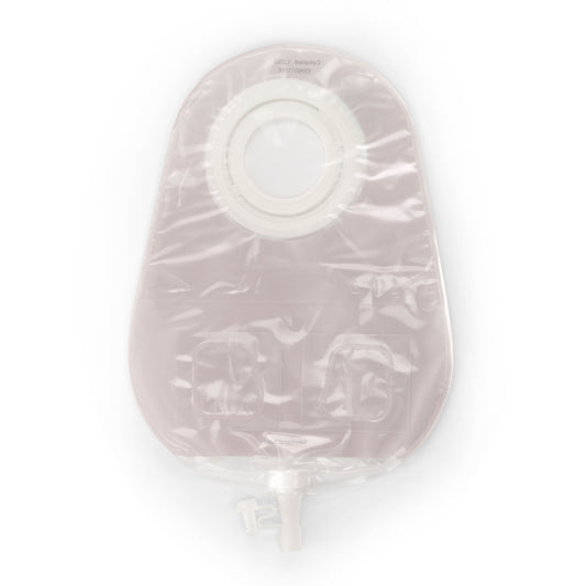 SenSura Mio Flex 2-Piece Transparent Urostomy Pouch, Green Match