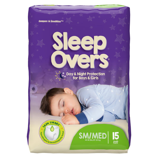 Cuties Sleep Overs Absorbent Underwear, Small / Medium