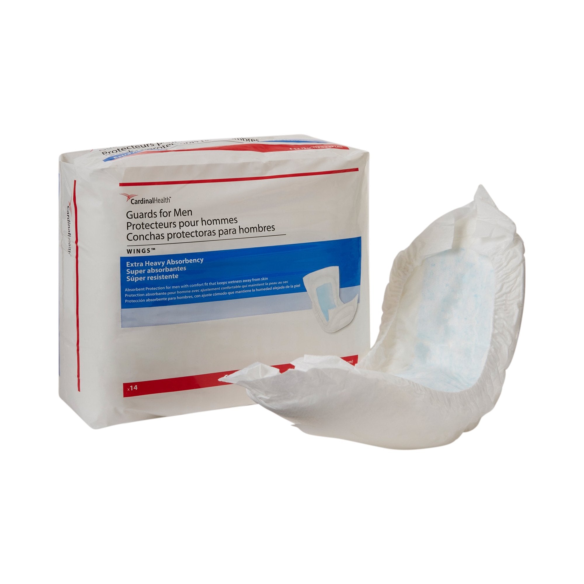 Sure Care™ Bladder Control Pads for Men, Heavy Absorbency, 6.5 x 13 In ...