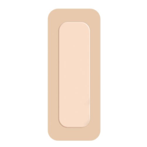 Aquacel Silicone Adhesive with Border Silicone Foam Dressing, 4 x 10 Inch