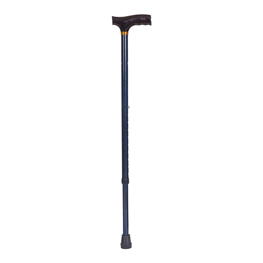 DMI Lightweight Adjustable T-Handle Cane, Blue, 31 – 40 Inch Height