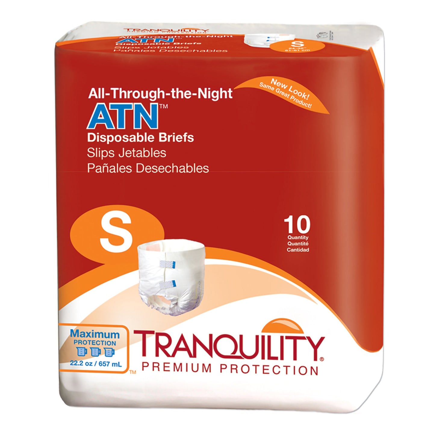 Tranquility ATN Maximum Protection Incontinence Brief, Small