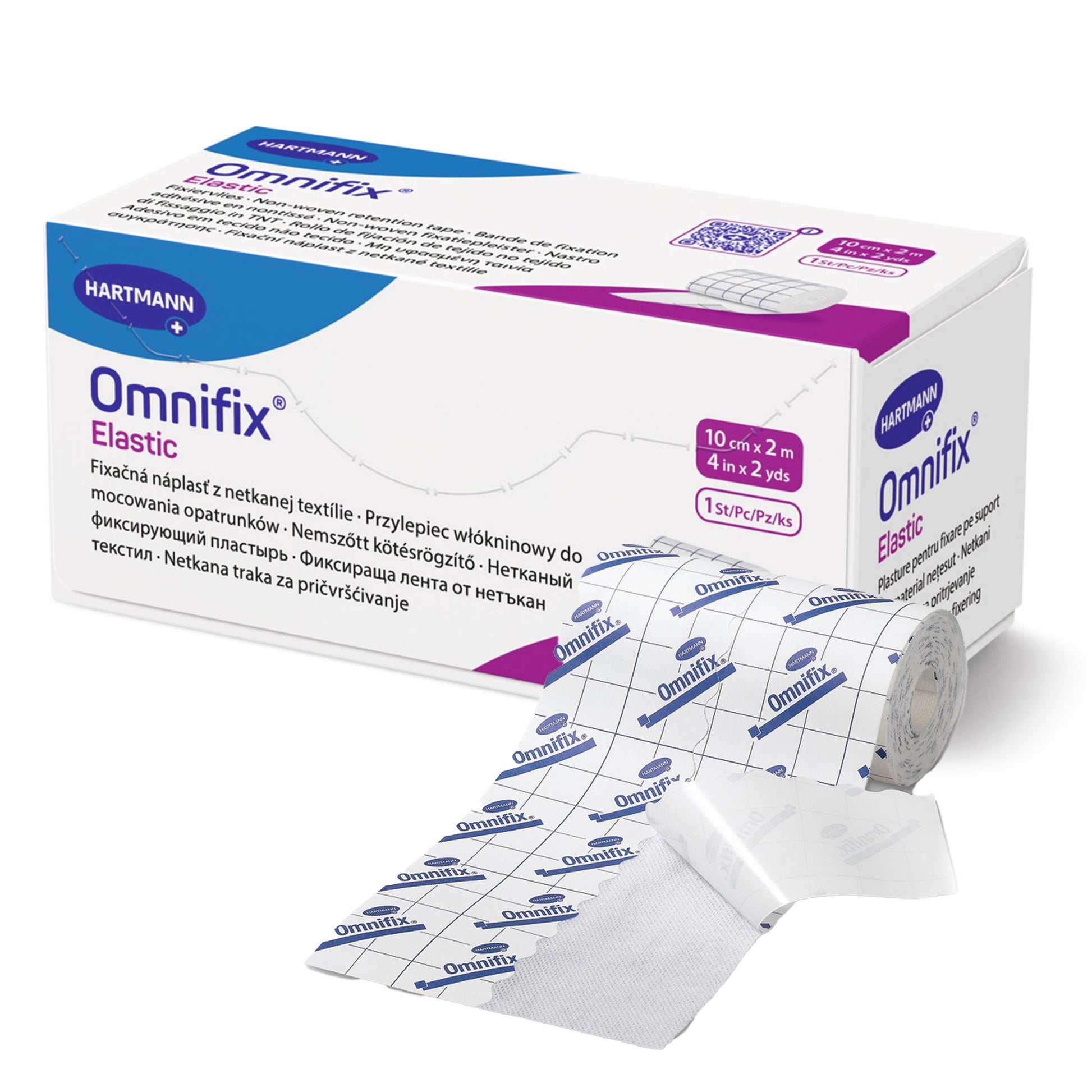 Omnifix Nonwoven Dressing Retention Tape, 4 Inch x 2 Yard, White